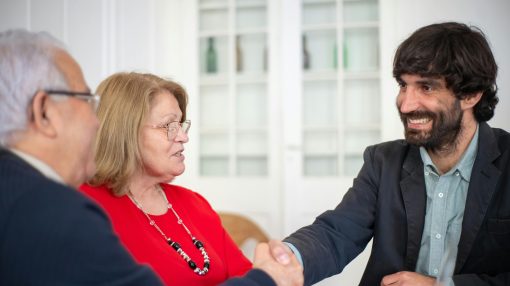 happy elderly clients